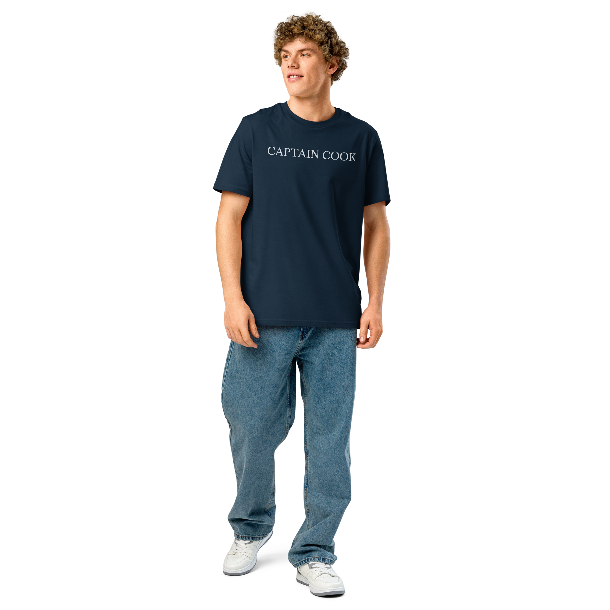 CAPTAIN COOK Tee — Deep Navy